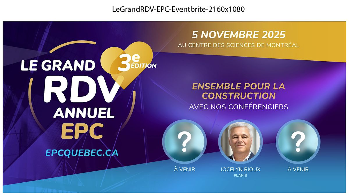 Le Grand RDV Annuel EPC \u20143e \u00e9dition