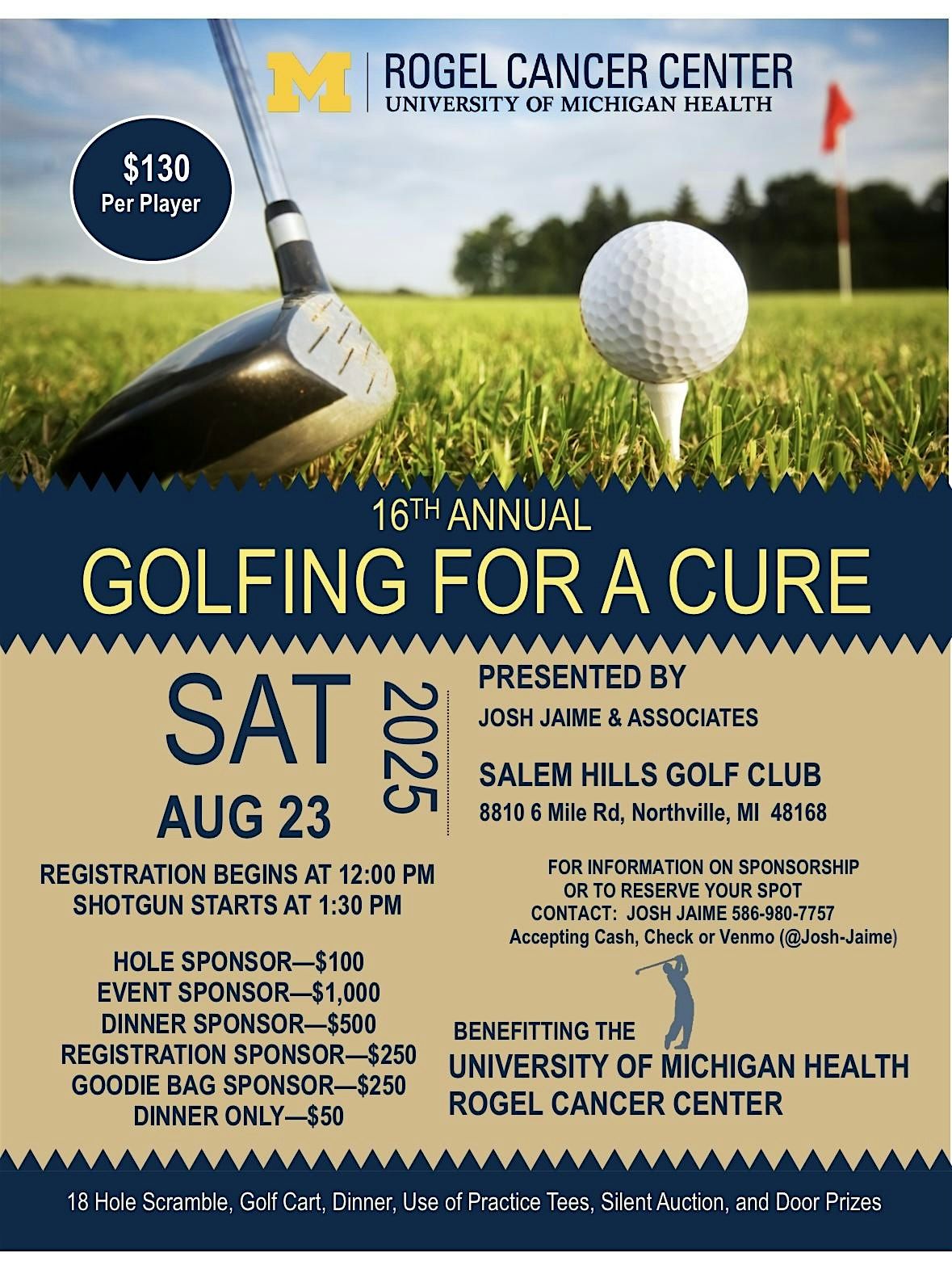 16th Annual Golf For A Cure
