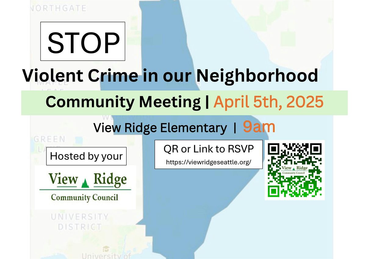 Stop Violent Crime in our Neighborhood