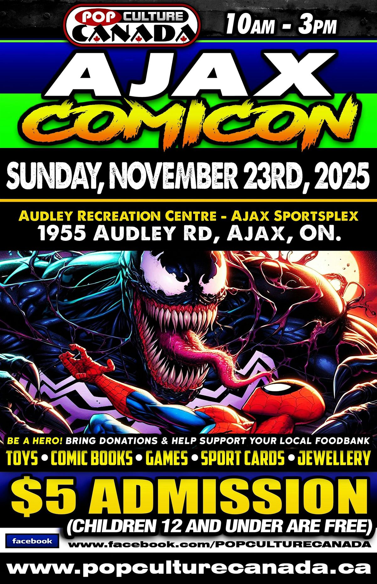 Ajax ComiCon : November 23rd 2025 : Comic Con