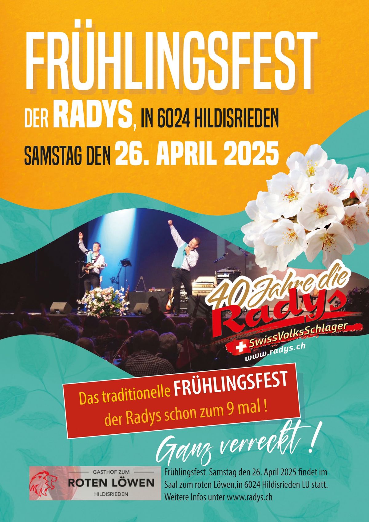 Fr\u00fchlingsfest der Radys mit Comedy Duo Messer & Gabel 