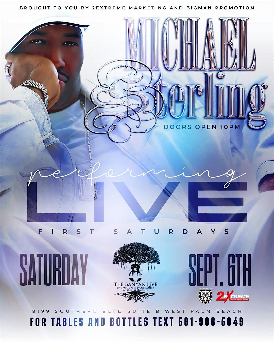 1st Saturdays with Michael Sterling performing LIVE