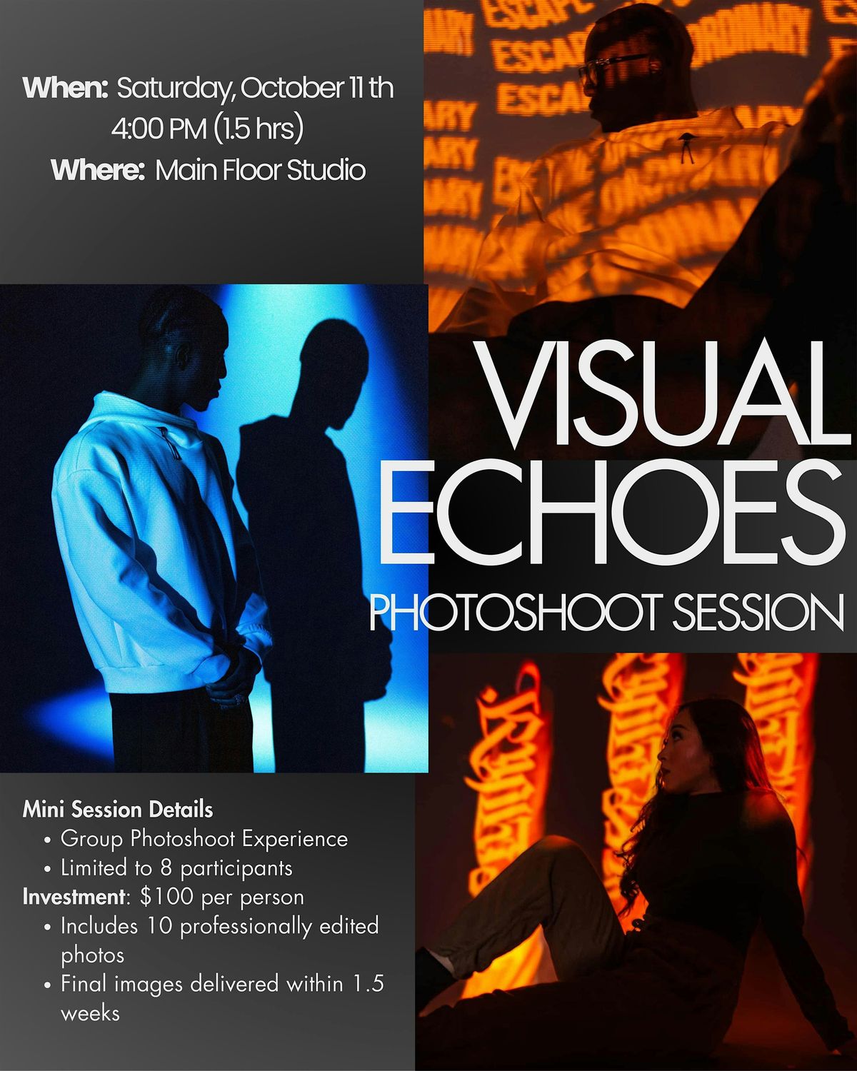 Creative Photoshoot Session at Main Floor Studio
