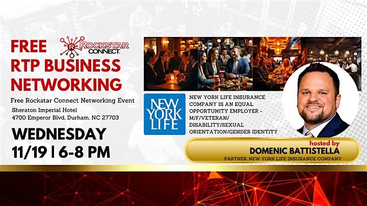 Free RTP Business Rockstar Connect Networking Event (November, RTP)