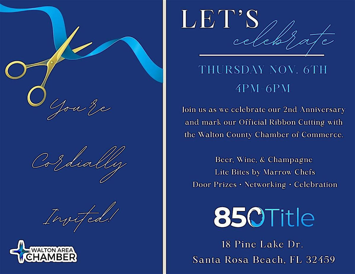 850 Title 2nd Anniversary & Ribbon Cutting