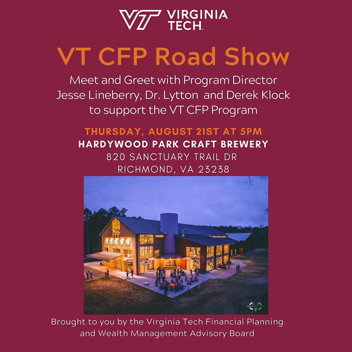 Virginia Tech CFP Program Roadshow