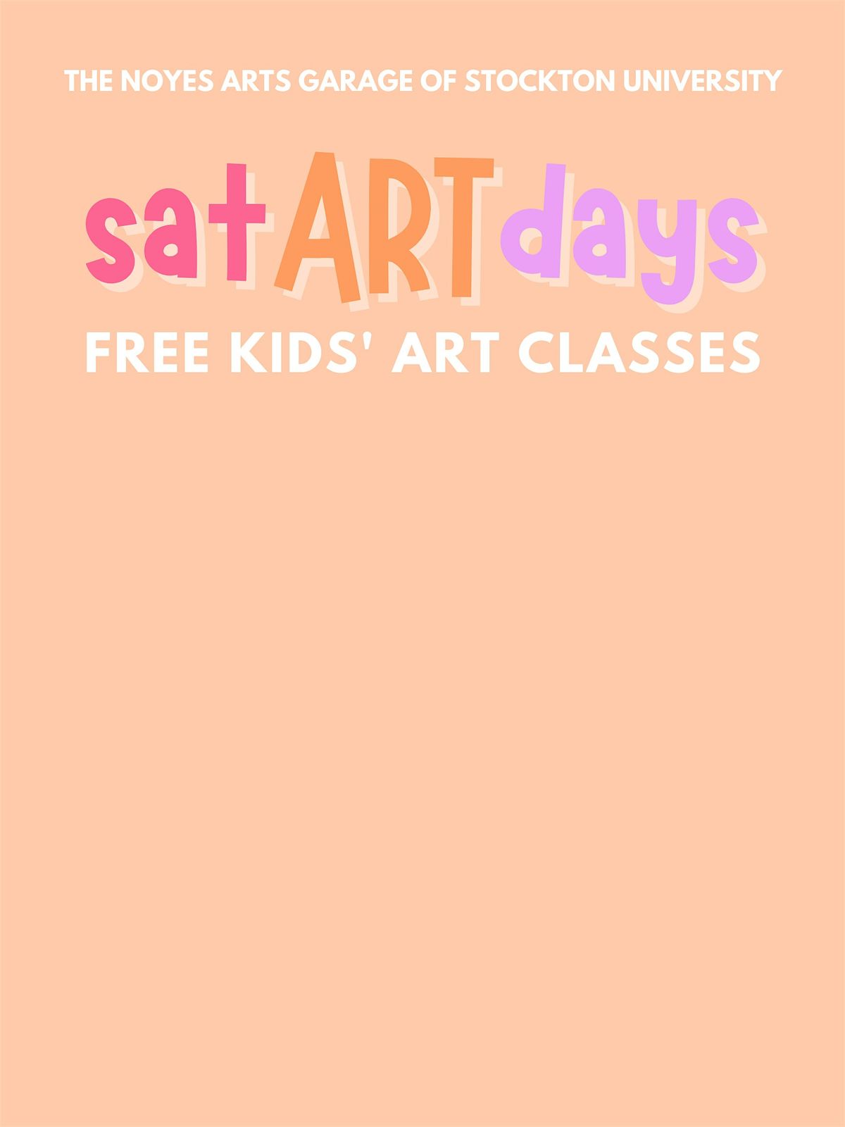 SatARTdays: Free Kids' Art Classes Spring 2025