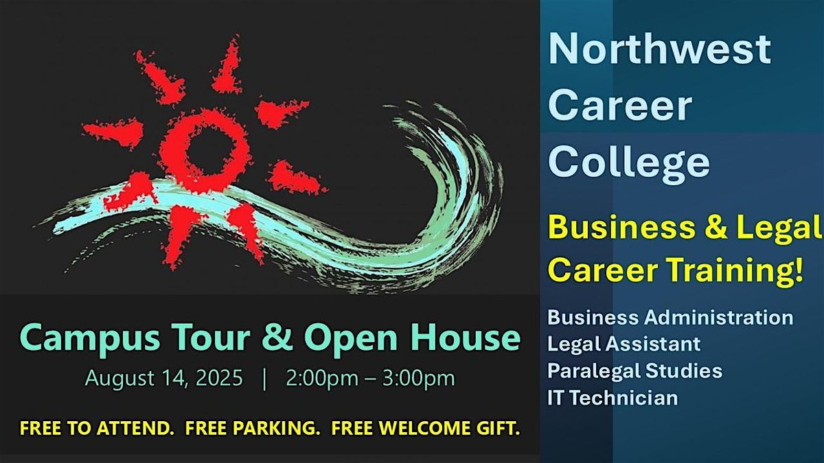 Free Career Training Open House!  Business and Legal Careers!