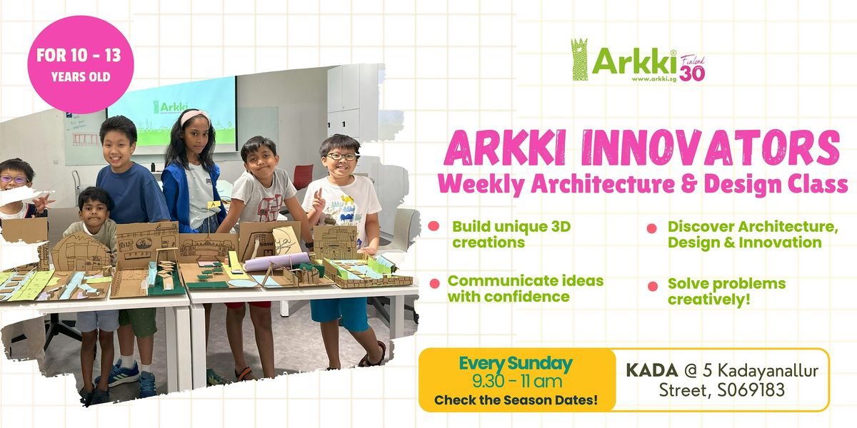 Architecture & Design - Weekly Classes for Innovators 10-13y.o
