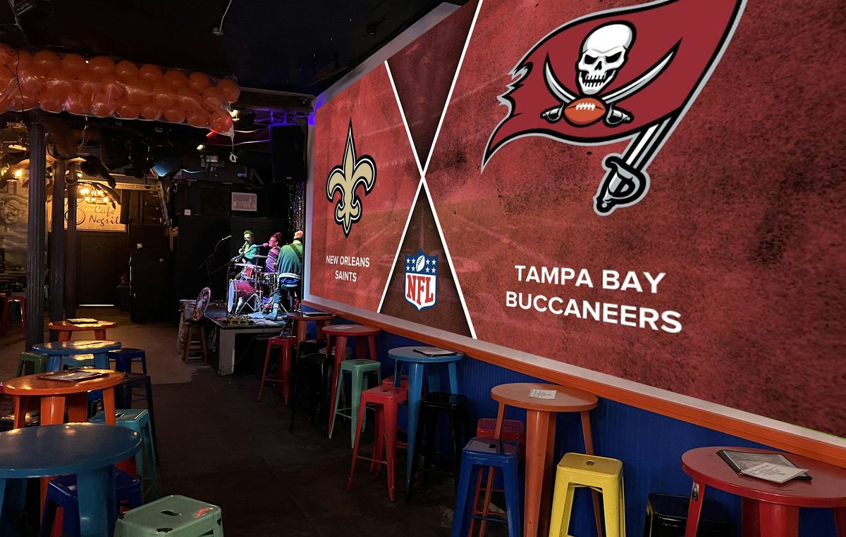 Tampa Bay Buccaneers vs Saints Football Watch Party with Live Music Pop Up
