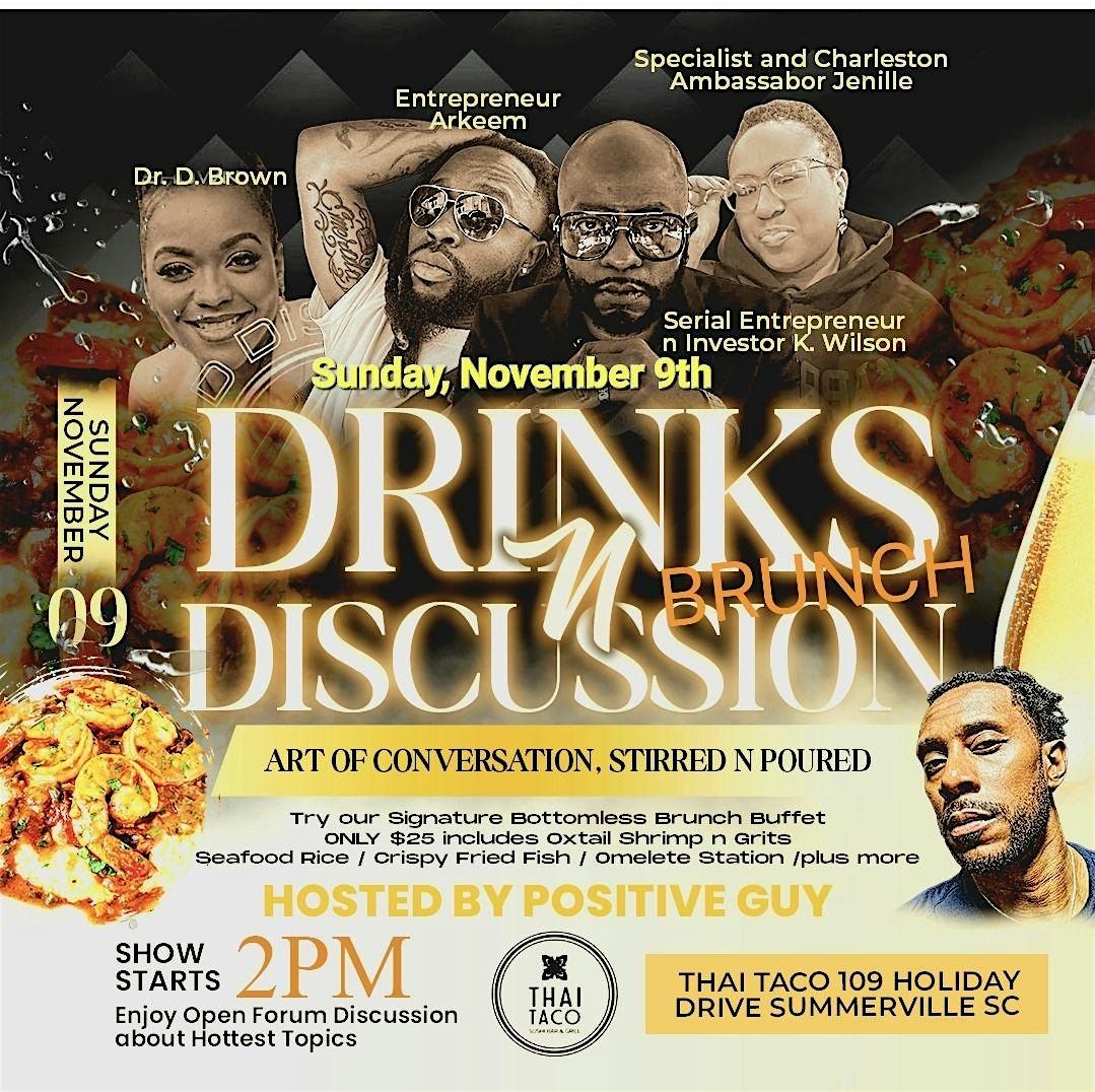 SUNDAY BRUNCH @ ALL NEW MAI THAI LOUNGE feat Drinks and Discussion Show