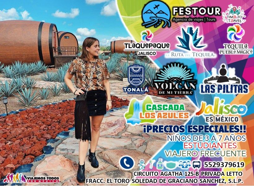 Bellezas de Jalisco Tlaquepaque Tequila Aguas Termales Ruta del