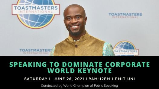 Speaking to Dominate Corporate World keynote