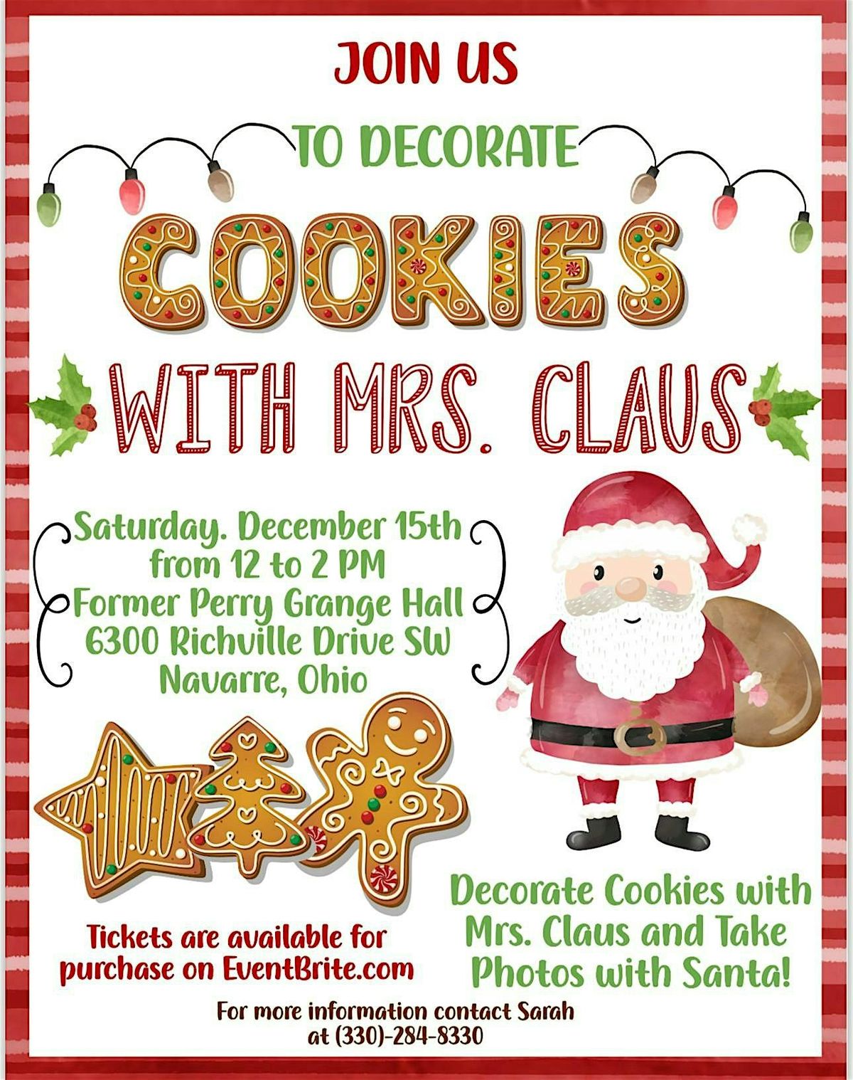 Decorate Cookies With Mrs. Claus