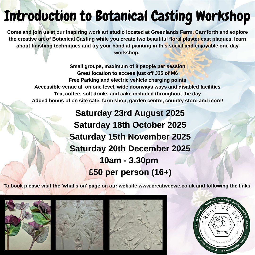 Introduction to Botanical Casting Workshop - October 26th