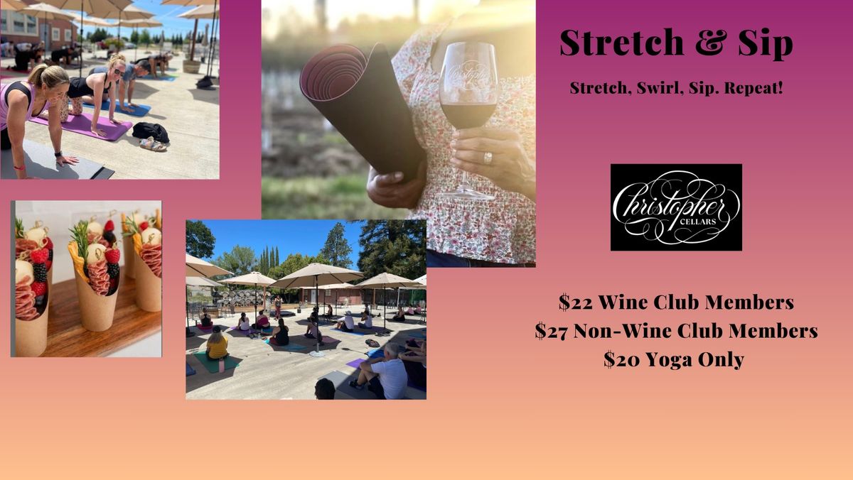 Stretch & Sip Yoga & Wine Event
