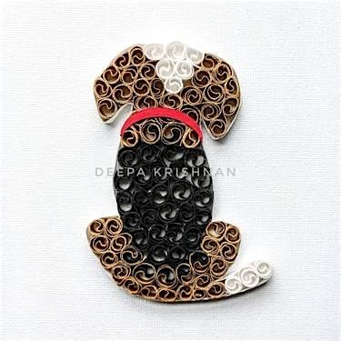 Darling Dog - Paper Quilling