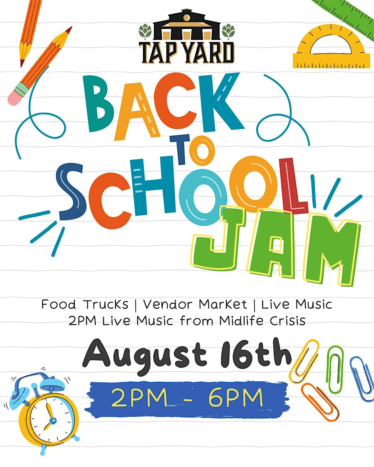 Tap Yard's Back to School Jam