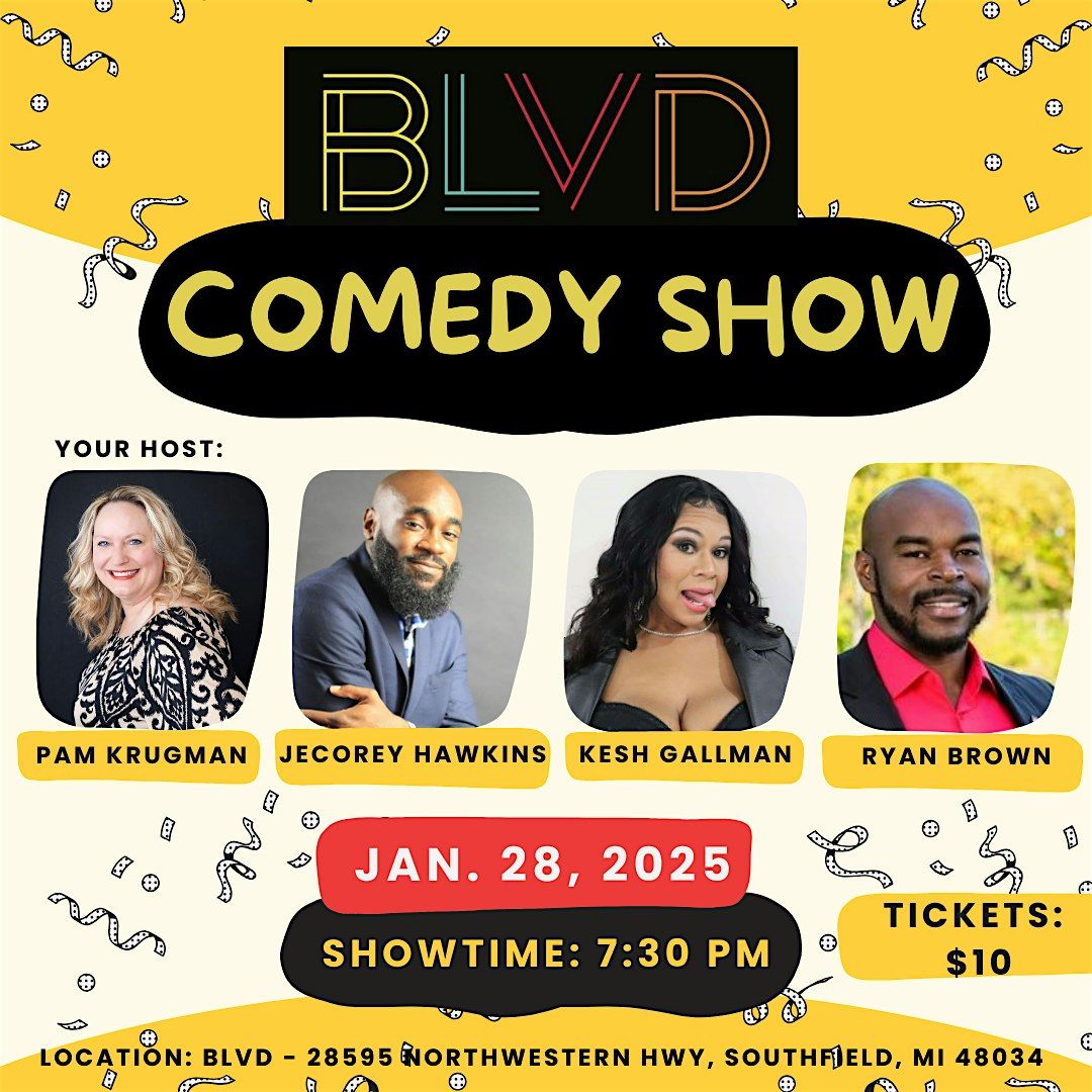 BLVD Comedy Night  - Jan. 28, 2025 in Southfield