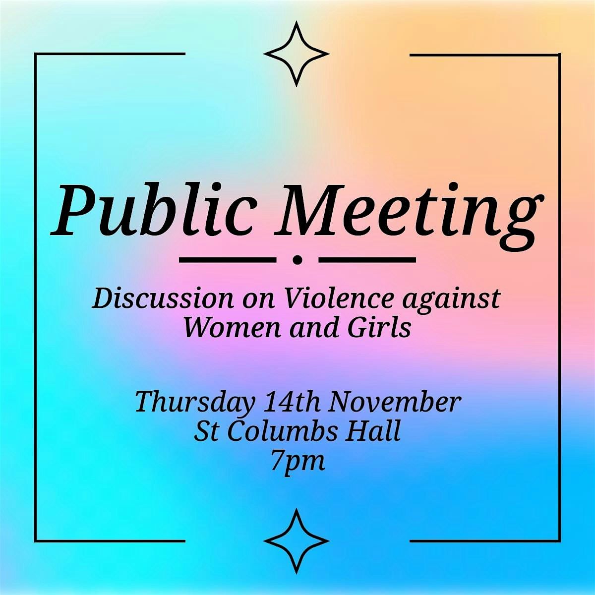 Public Meeting: Ending Violence against Women and Girls