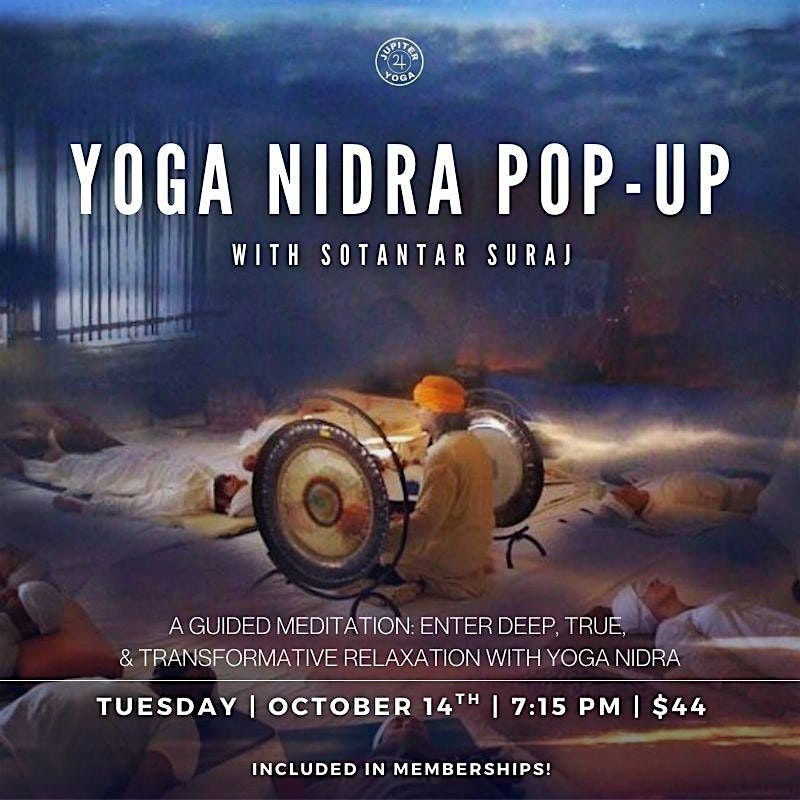 Yoga Nidra: A Guided Meditation Pop-Up Class