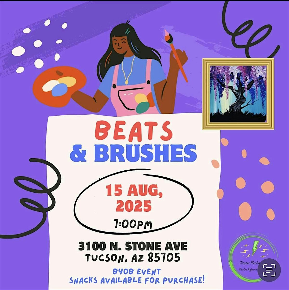 Beats and Brushes - Sip & Paint!