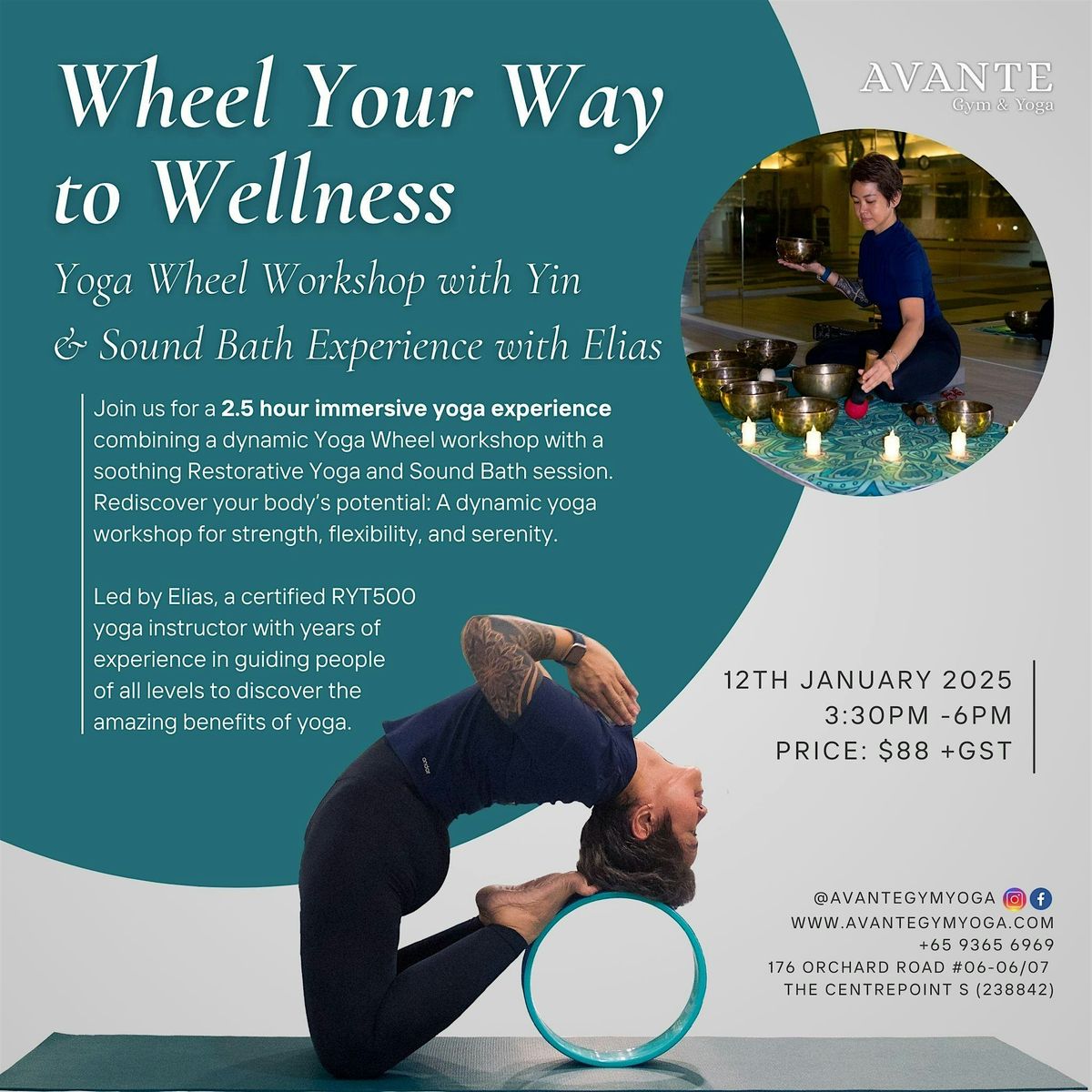 Yoga Wheel Workshop  & Sound Bath Experience