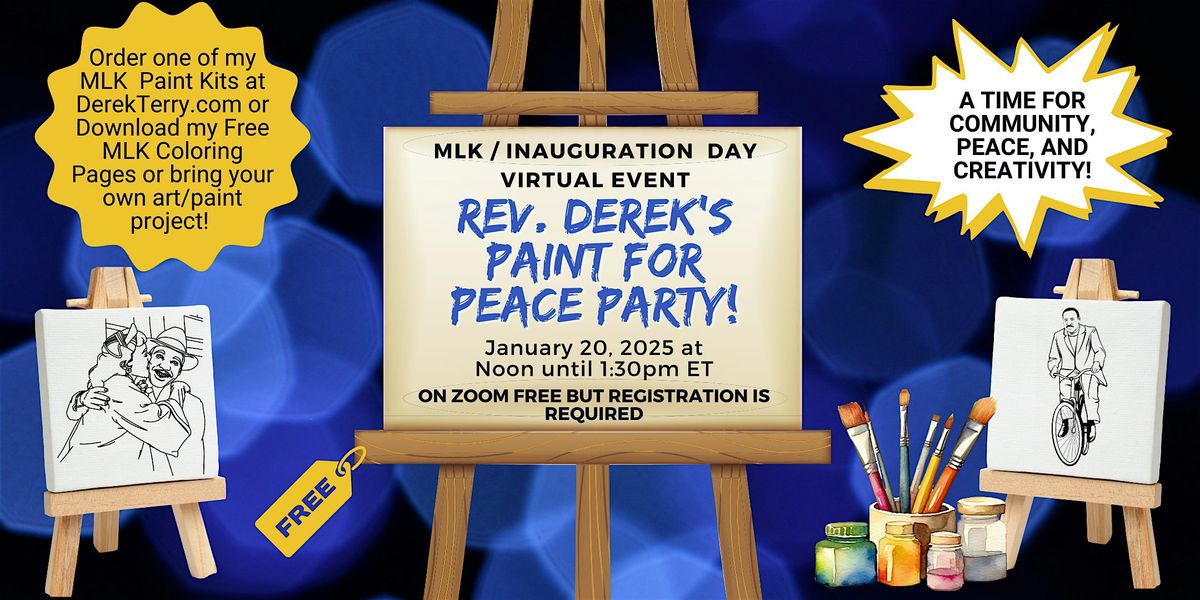 MLK \/ Inauguration Day Virtual Paint for Peace Party!