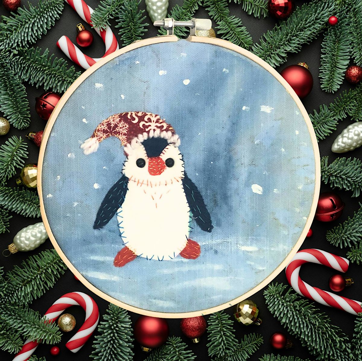 Eco-festive craft: make a penguin out of fabric scraps