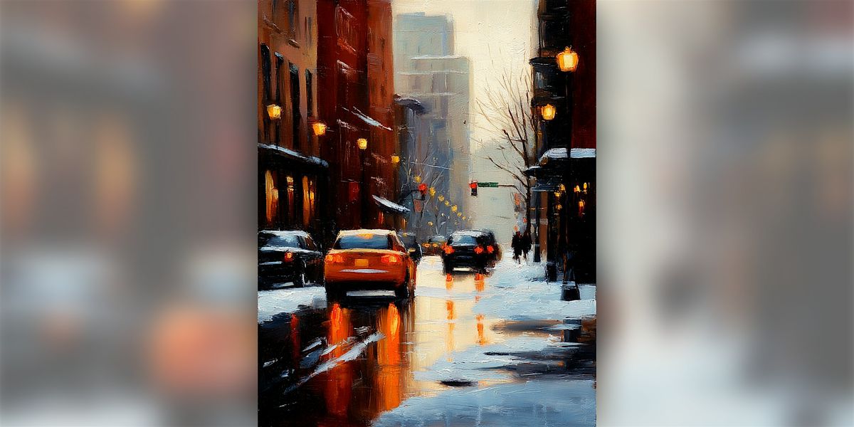 Downtown Winter - Paint Along (& NA Sip)