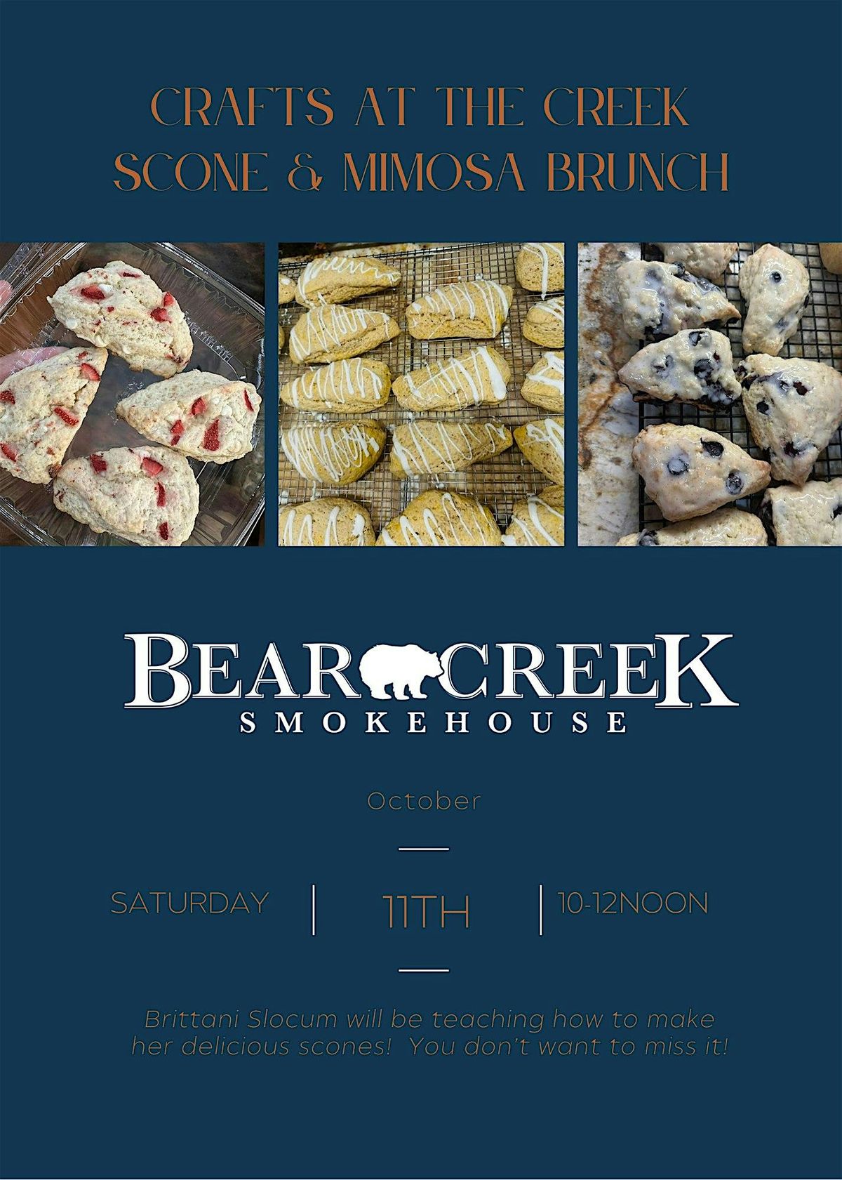 Crafts at the Creek Scone & Mimosa Brunch