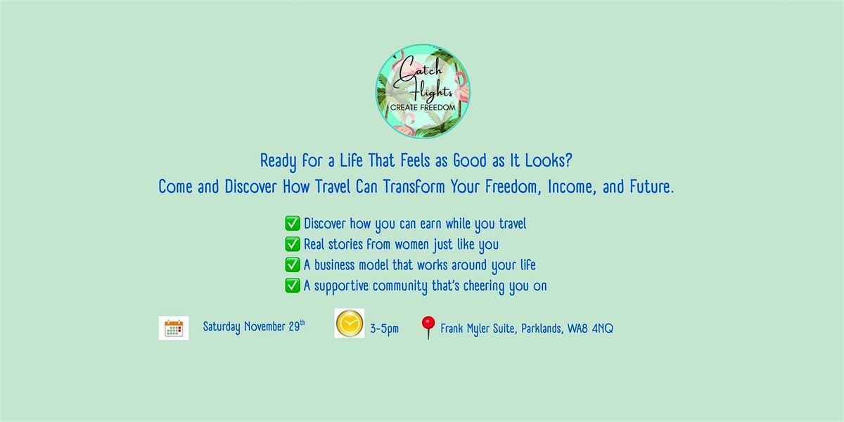 TRAVEL EVENT in Widnes - November 29th 2025