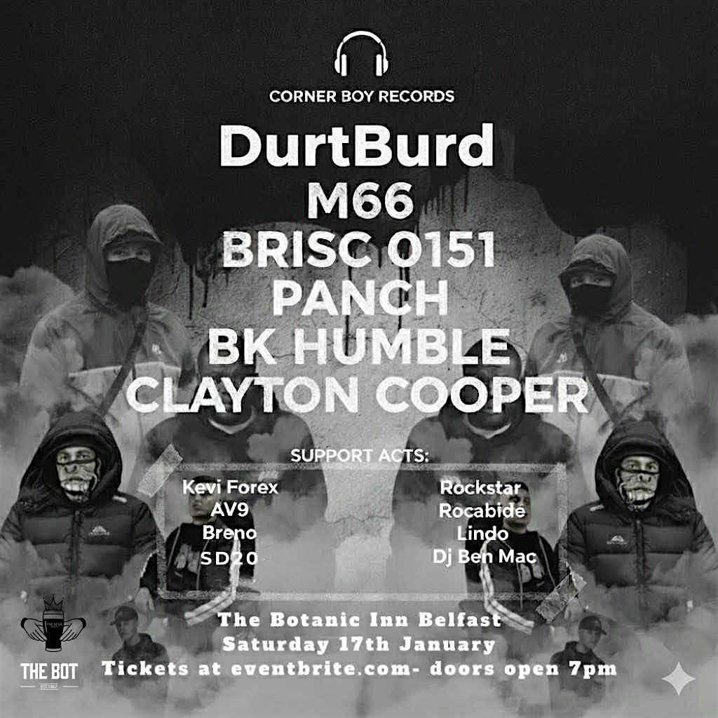 Corner Boy Records Take Over at The Botanic Inn Belfast 17\/1\/26