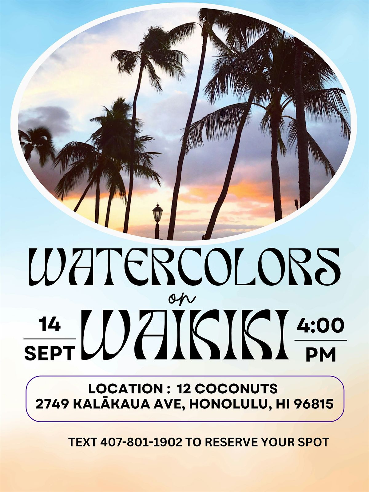Watercolors on Wakiki