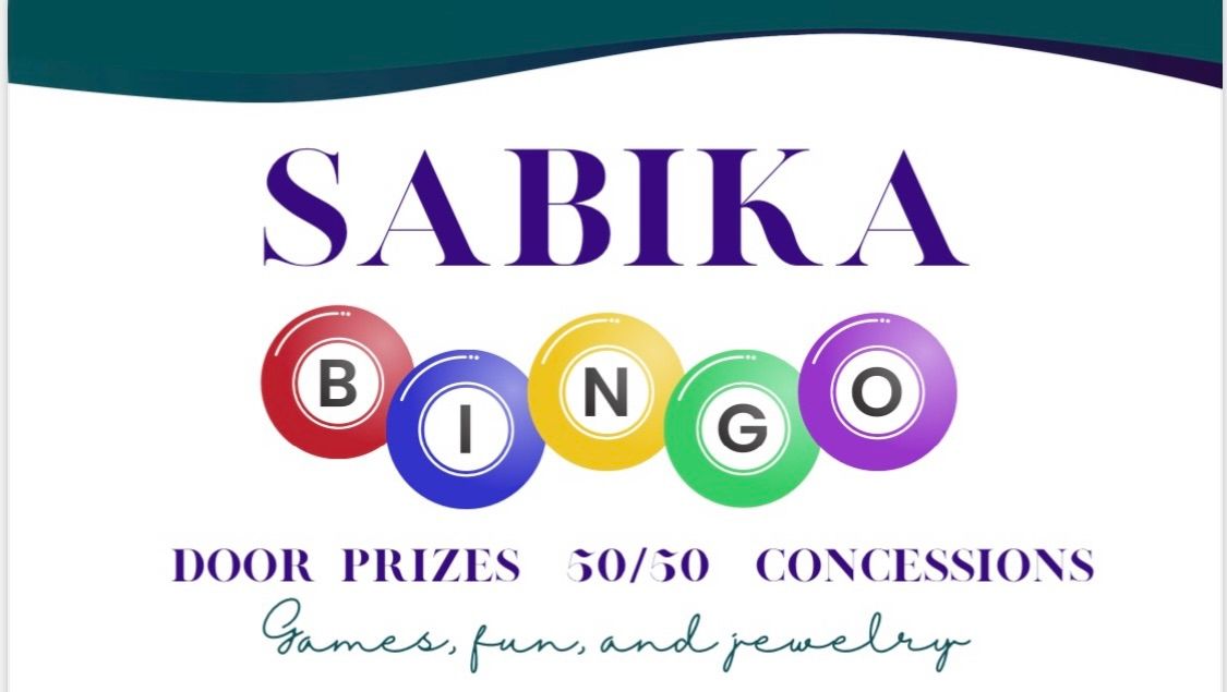 SABIKA BINGO to support The Mommy Ministry of Sacred Heart Catholic Church in Princeton, WV