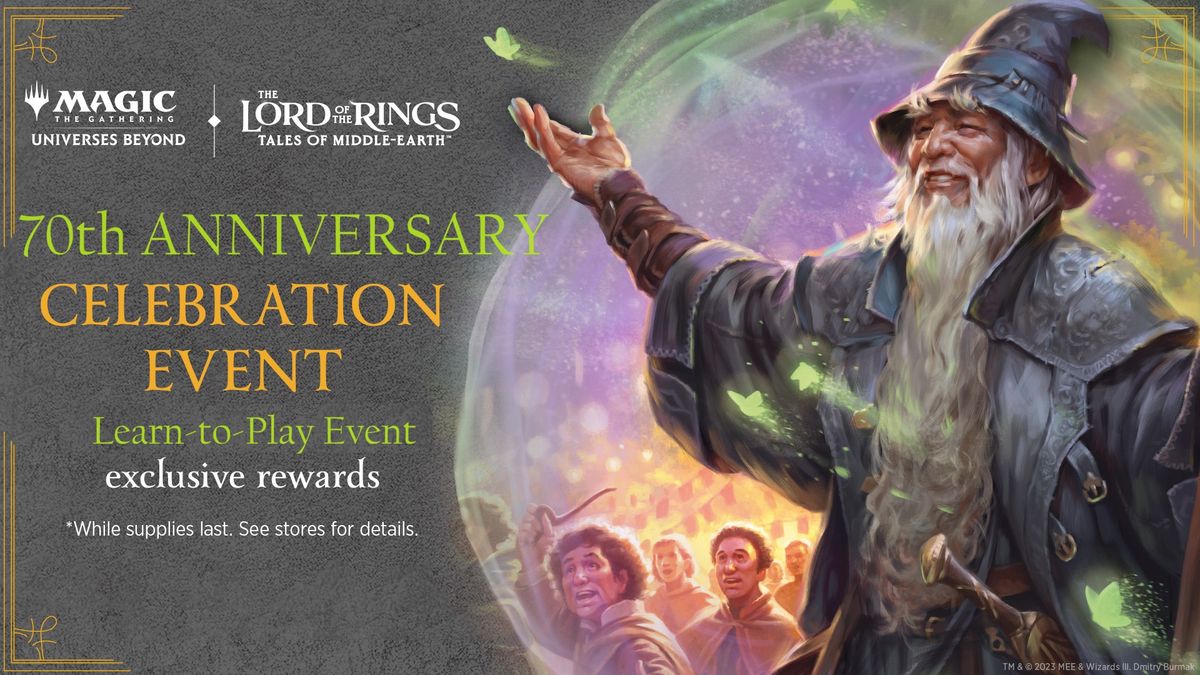 70th Anniversary Lord of the Rings: Learn-to-Play Magic Start Playing Event