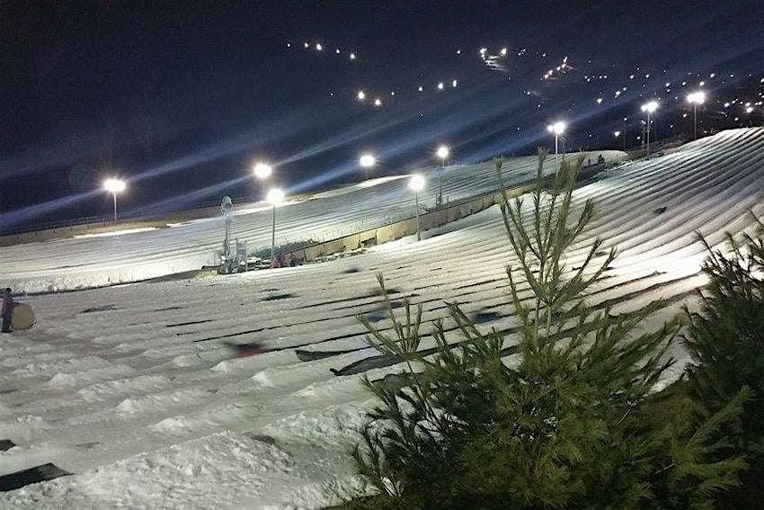 Snow Tubing Under the Stars with Transportation