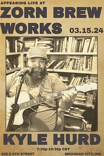 Kyle Hurd performs @ Zorn Brew Works