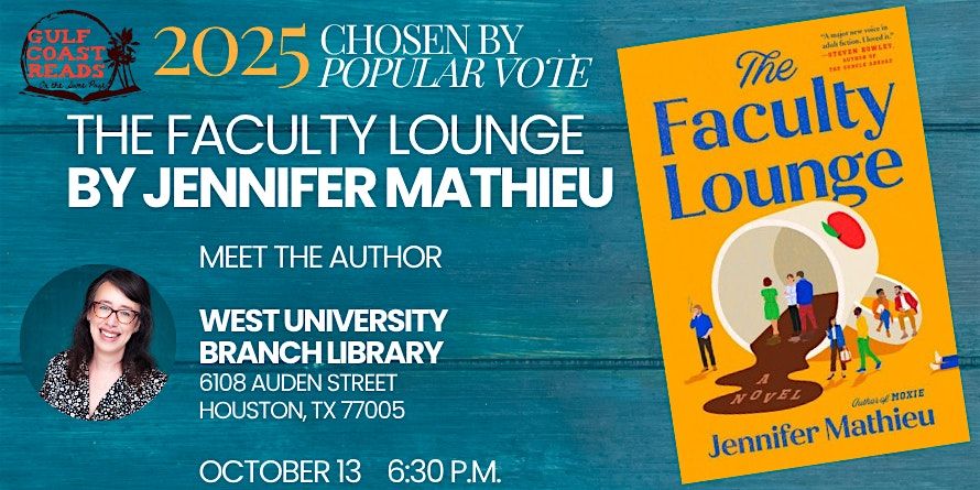 Gulf Coast Reads: An Evening with Jennifer Mathieu