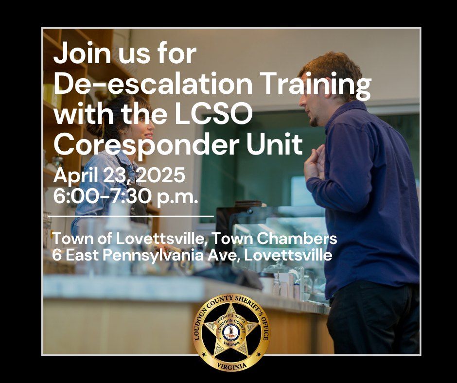 Loudoun County Sheriff's Office | De-escalation Training