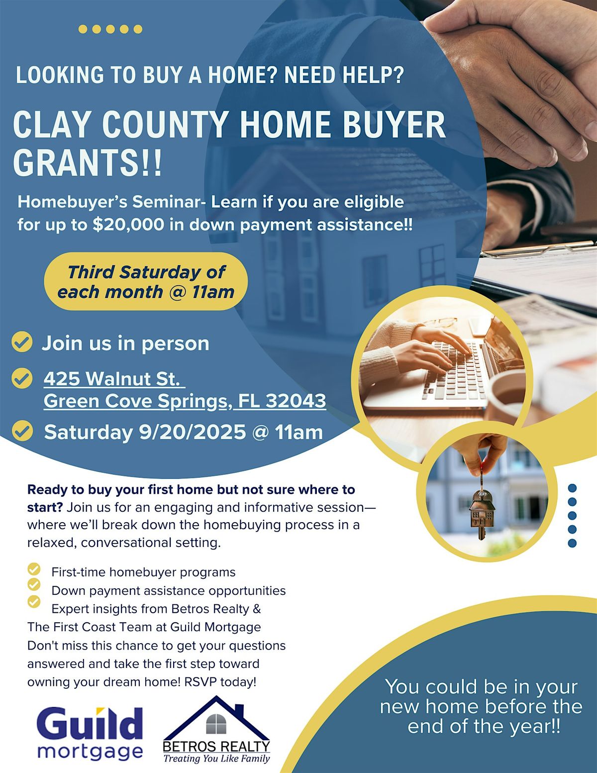 Want to Buy a House? Need Help? Florida Home Buyer Grants!  Learn How!
