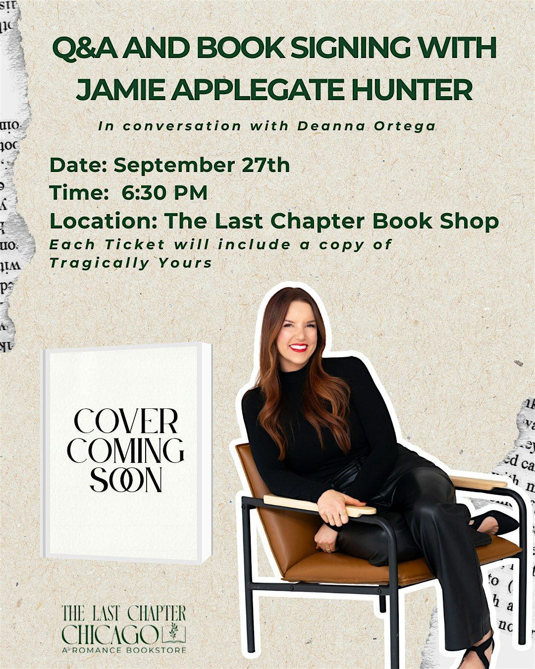 Q&A and Book Signing with Jamie Applegate Hunter