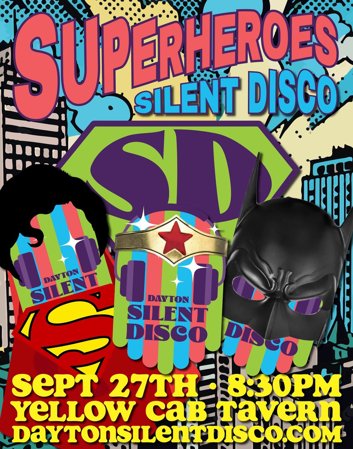 Dayton Silent Disco Superhero Party - Sept 27th