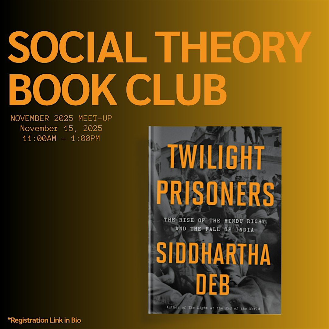 November 2025 Social Theory Book Club