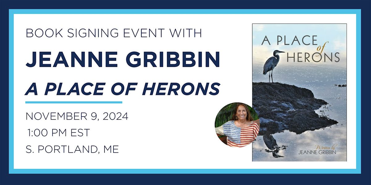 Jeanne Gribbin "A Place of Herons" Book Signing Event