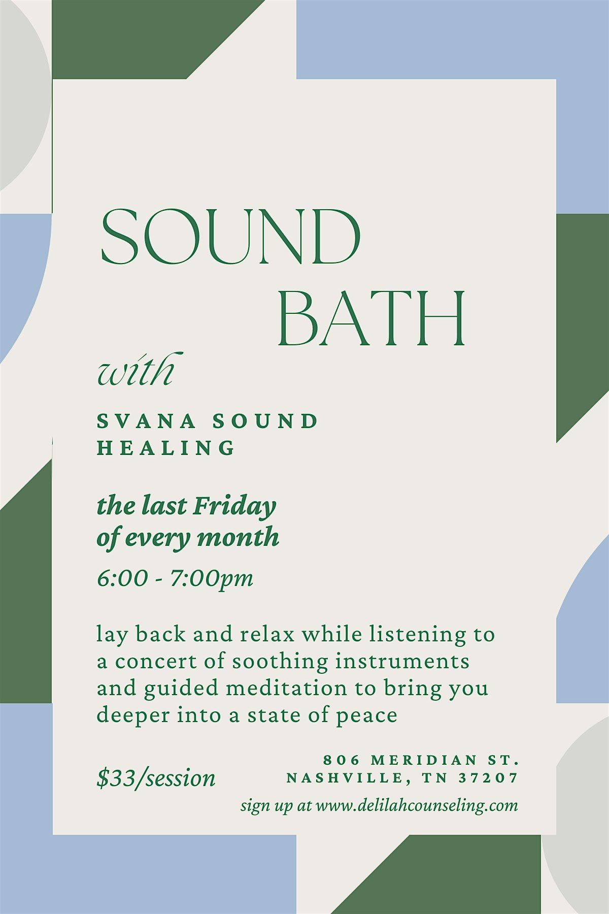 Sound Bath with Svana Sound Healing