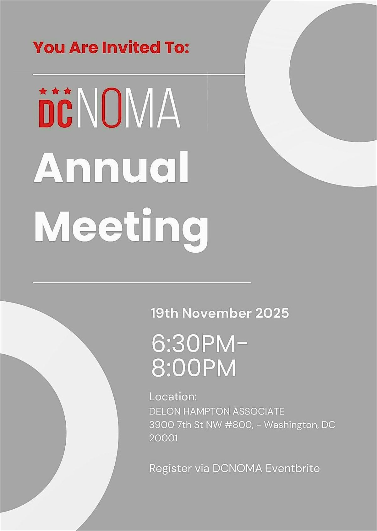 DCNOMA Annual  Meeting