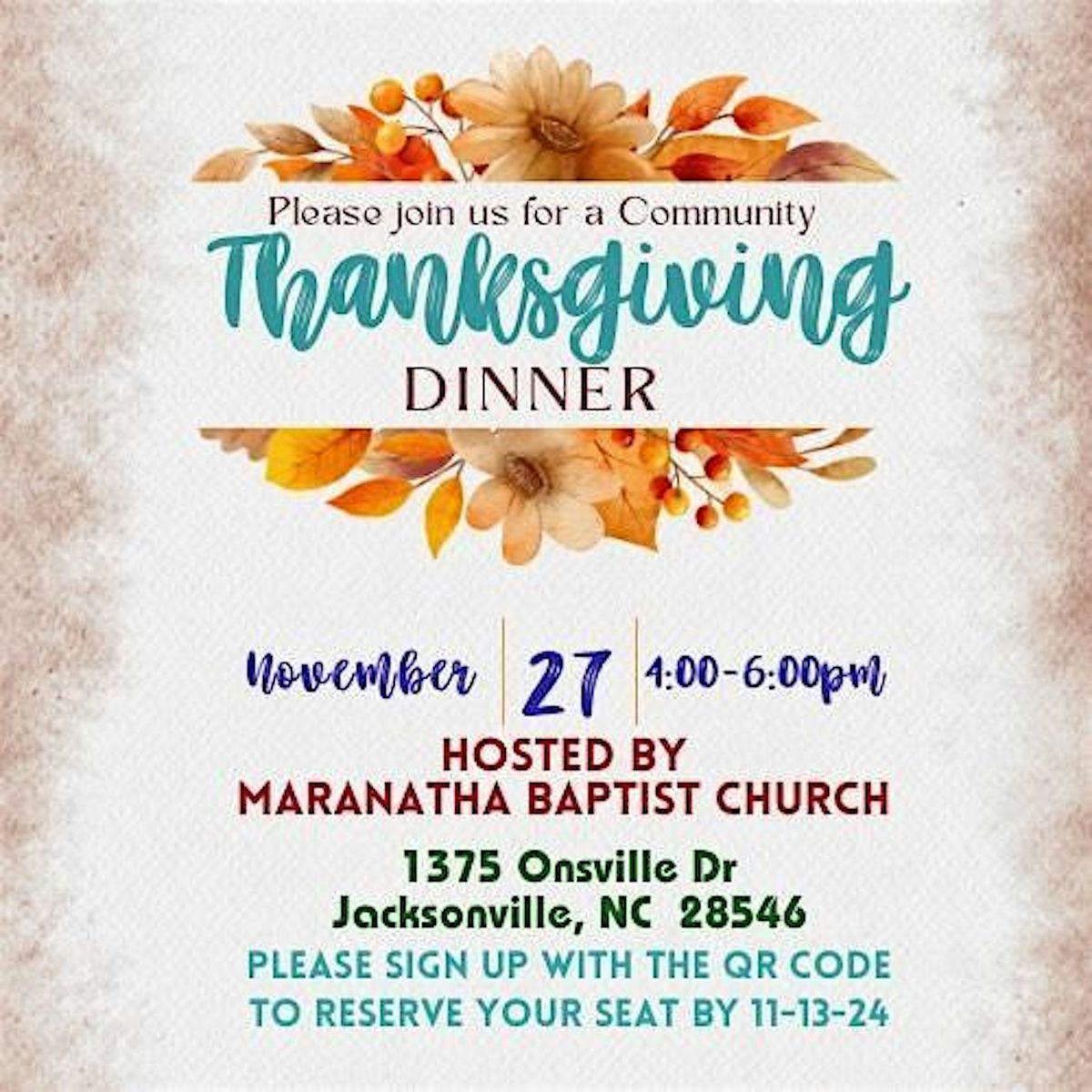 Community Thanksgiving Dinner