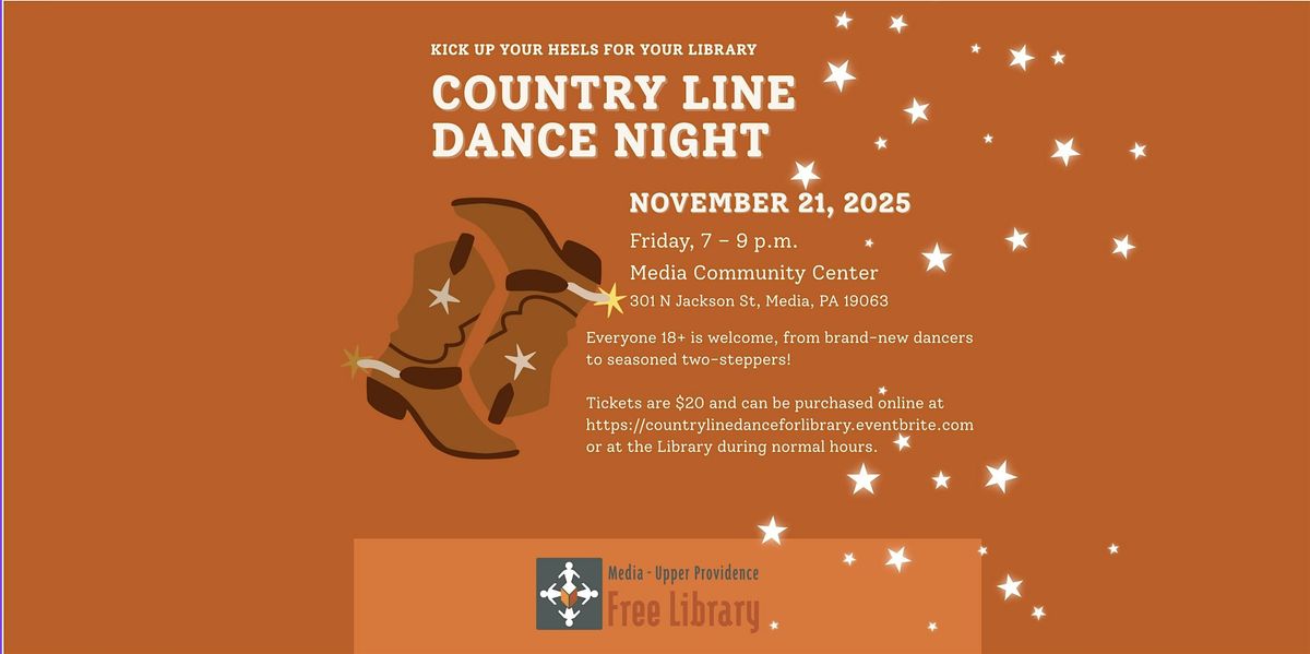 Country Line Dance Night for the Library