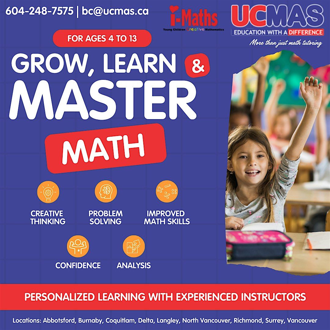 Attend a FREE Math for Kids Program Session for 4+ ages Today!, St ...